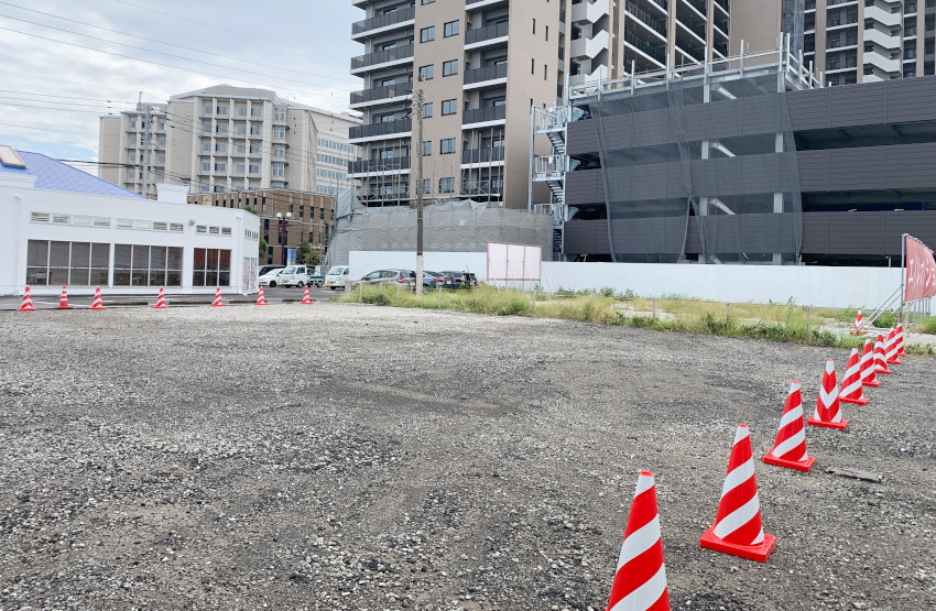 民間工事・上荒田に新築マンション/施工は共立建設/作州商事