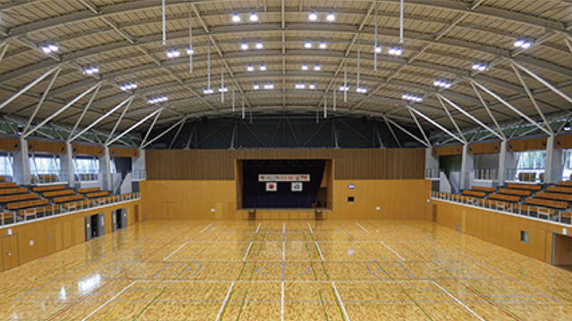 いちき串木野市総合体育館アリーナ改修工事完了