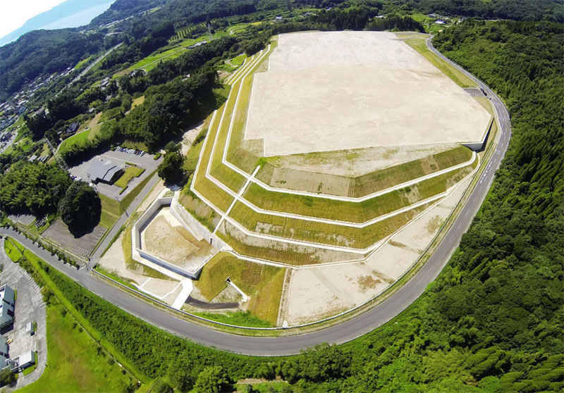 物流施設の敷地造成
