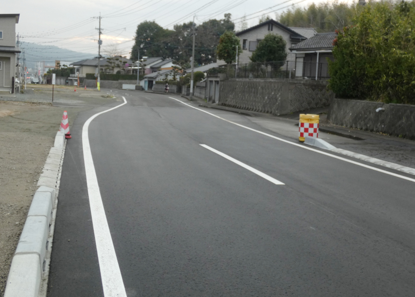 薩摩川内市、横馬場田崎線拡幅