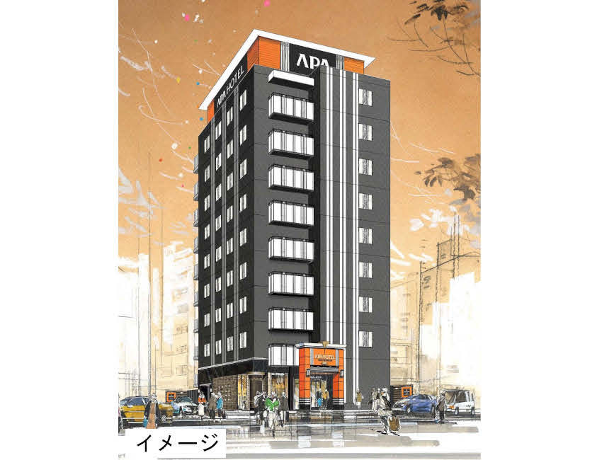 民間工事・アパホテル鹿児島天文館新棟増築
