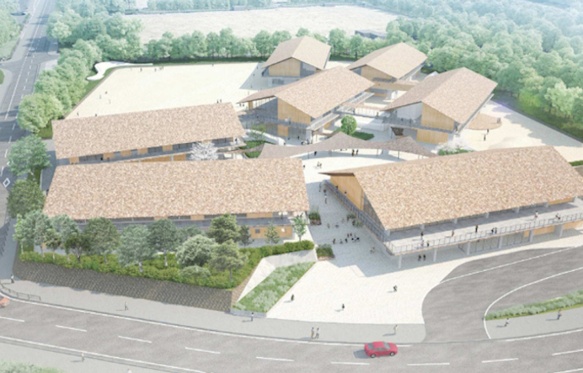 桜島学校新築本体