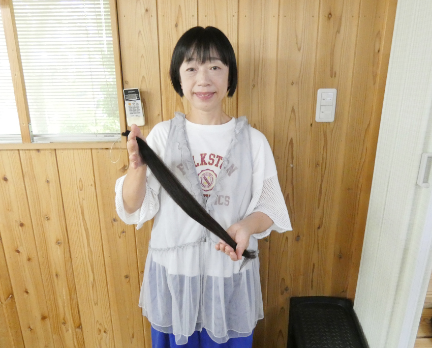 ヘアドネーション２回目／誰かの役に／福山小百合さん（福山組）