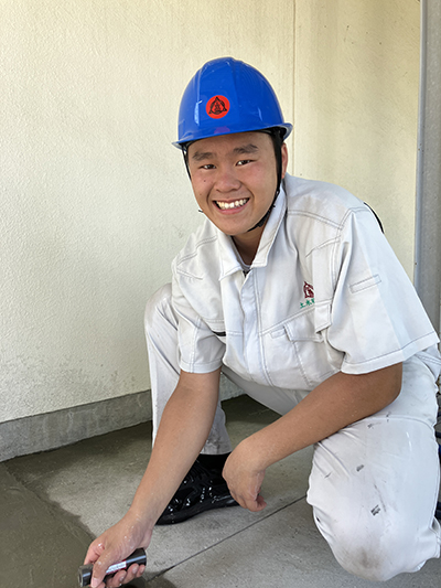輝け若人④／鹿屋工業高校　土木科３年　前田優斗さん／「土木はかっこいい」