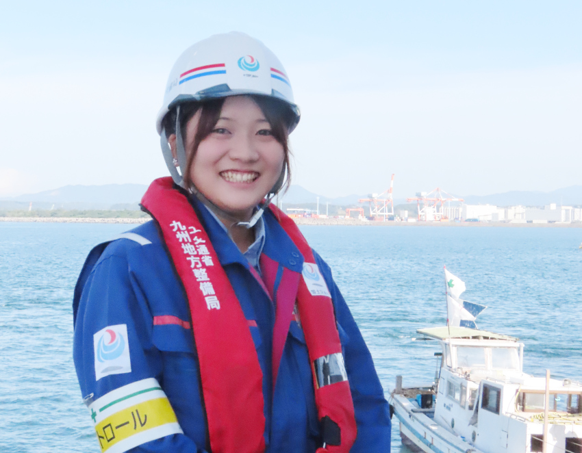 きらり　輝く女性たち／外薗　ひいなさん／九州地方整備局　志布志港湾事務所