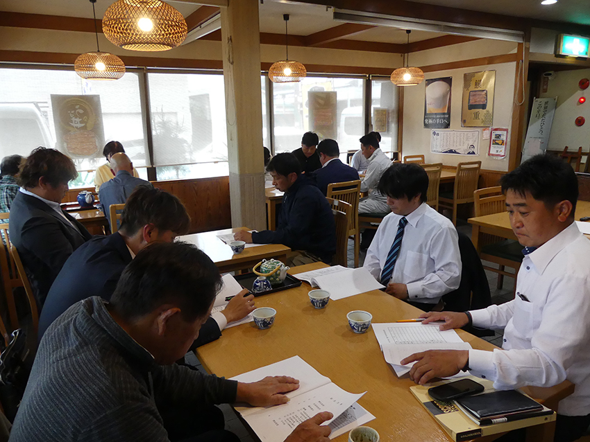 県板金塗装工協組日置・串木野支部総会