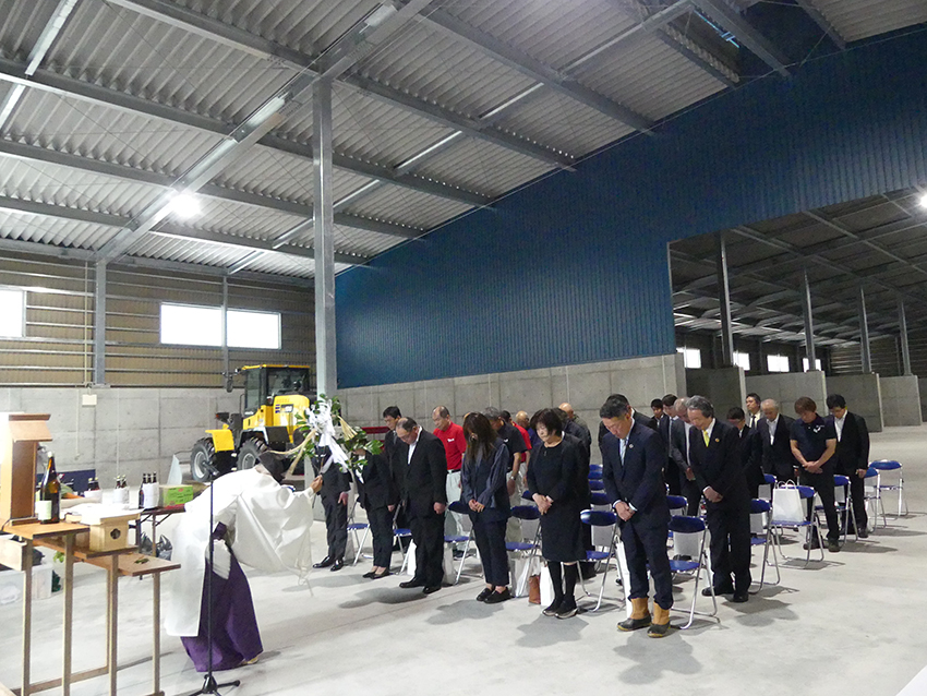 山有式高温堆肥化施設　完成