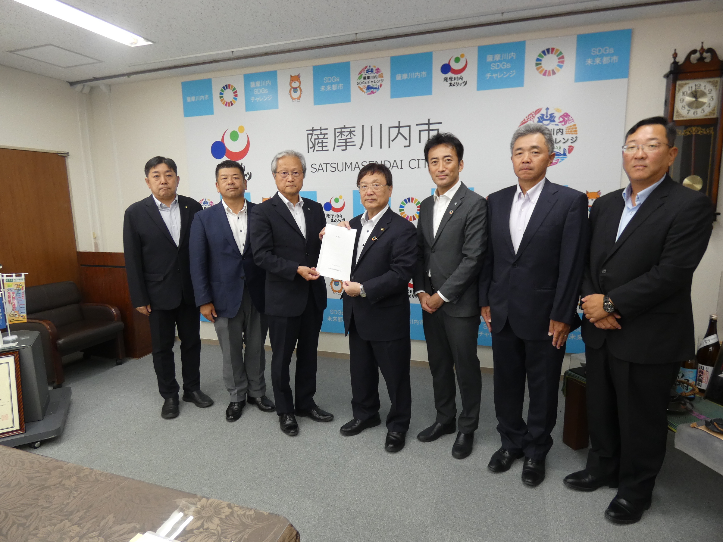 川内建築四団体　需要減で市に要望