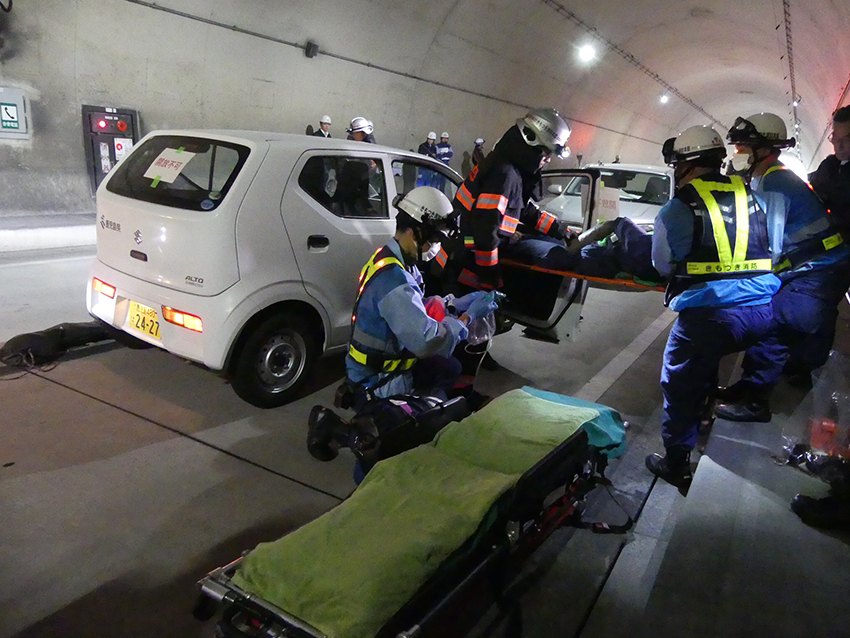 国見トンネル・防災訓練