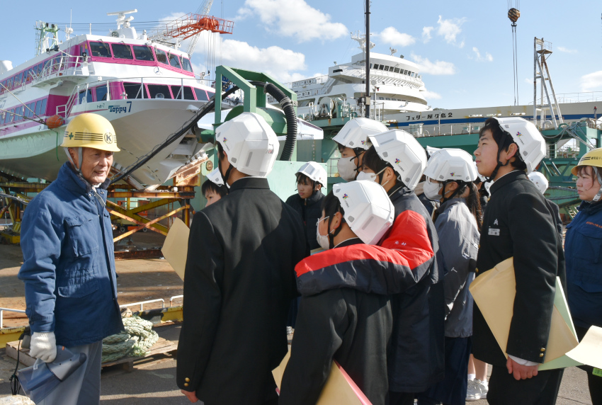 鹿児島ドック鉄工で見学会