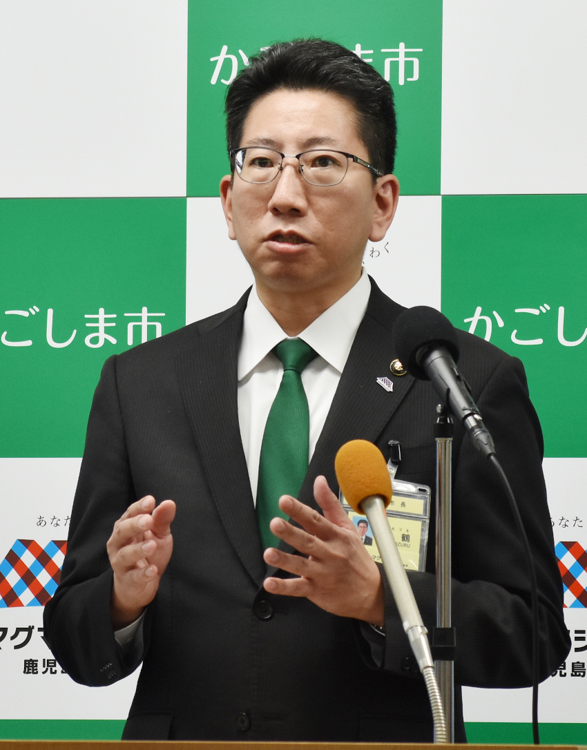 下鶴市長が記者会見/人口減対策 エンタメ整備必要/都市空間の形成も
