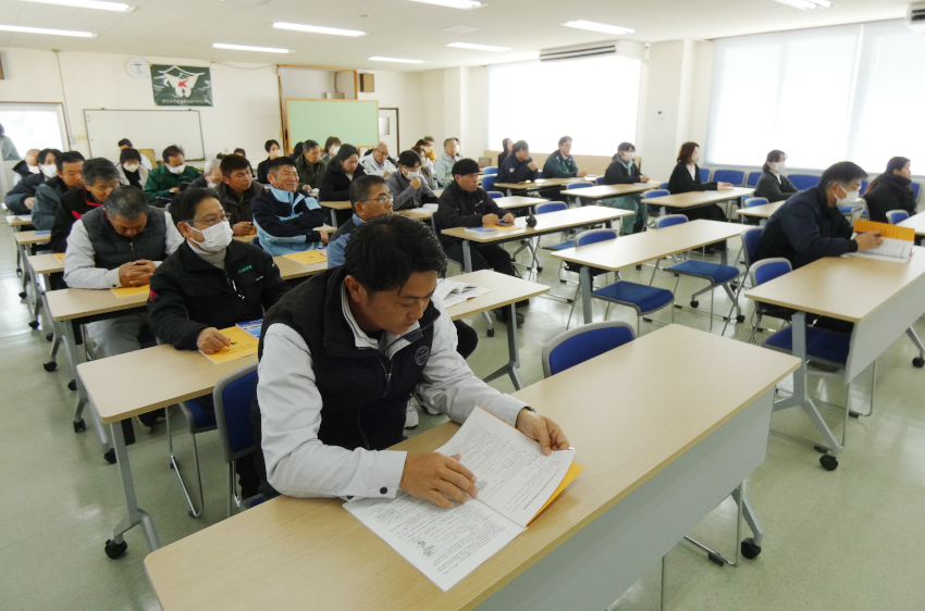 建災防、無災害運動月間説明会/川内分会