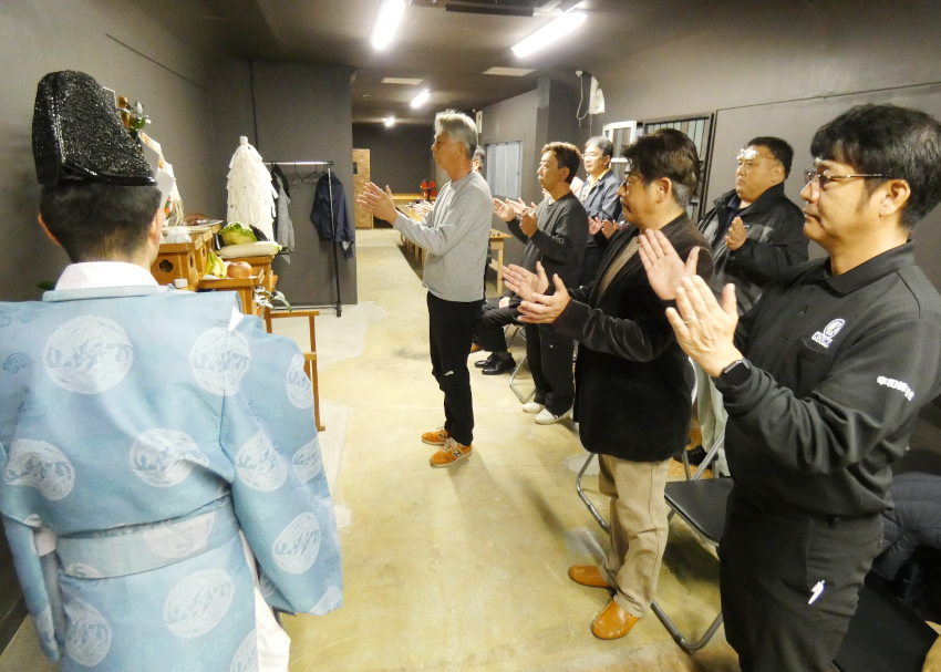 板塗工協組川内支部が安全祈願祭/ゼロ災で繁栄を