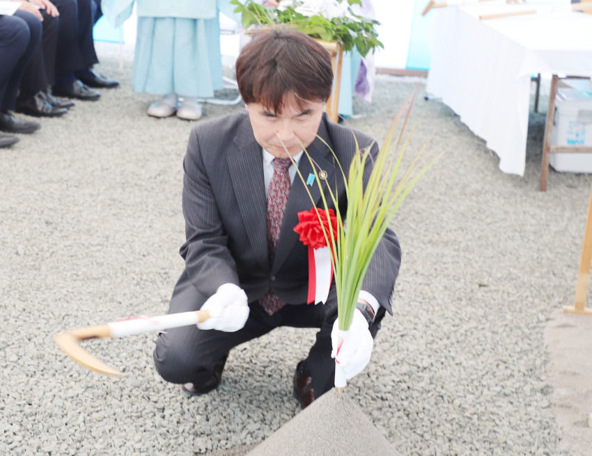 新学校給食Ｃ地鎮祭／食育の拠点に期待／姶良市