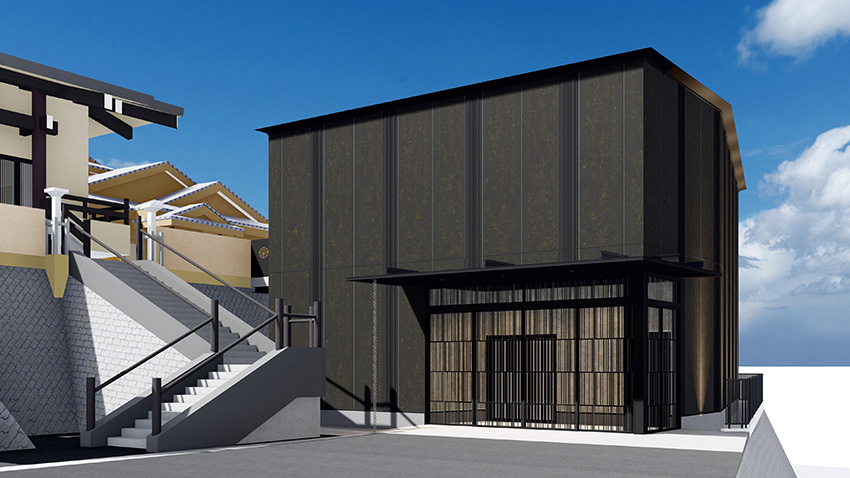 民間工事・同朋寺納骨堂が建替え/設計は田代設計工房/施工は内村建設