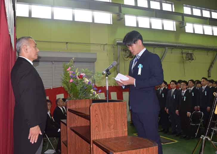 鹿児島工学院専門学校入学式/職業人への道