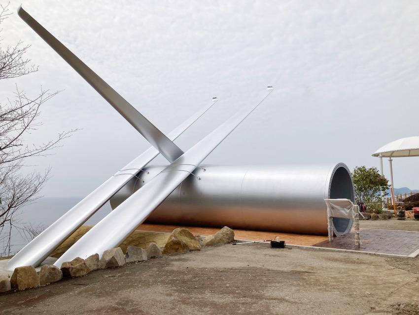 長島町に新たなシンボル／風車がモニュメントへ