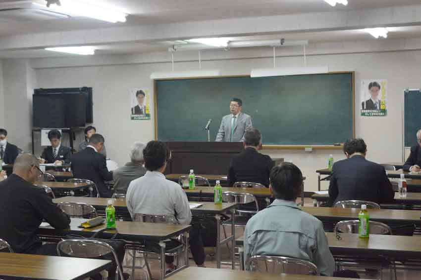 県南薩解体業協会総会／桑畑会長続　発展、貢献誓って