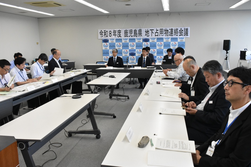 県地下占用物等連絡会議/電柱を対象物件に/調査・点検計画見直し