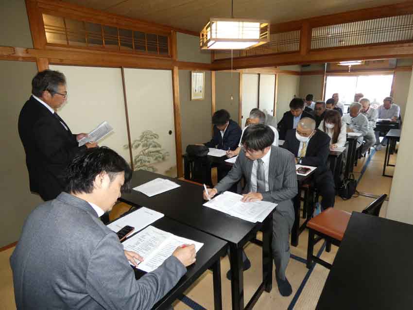薩摩川内市建協総会／有事の守り手に