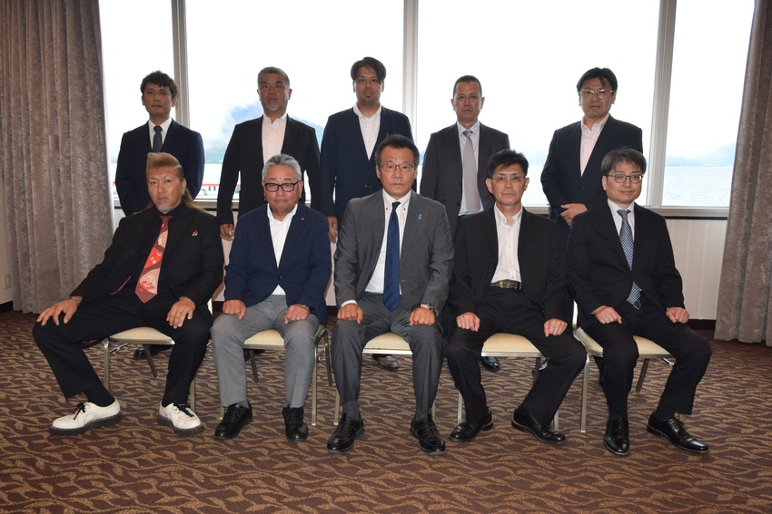 鹿児島市管工事協組総会/福山理事長5期目/担い手確保注力