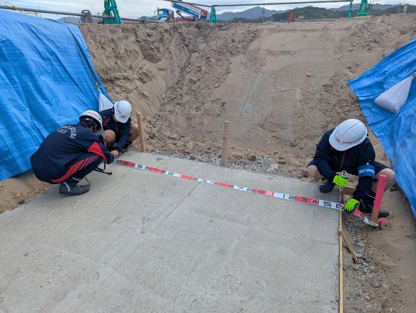 東谷山中生徒が体験学習/ものづくりの魅力触れる/丸天建設