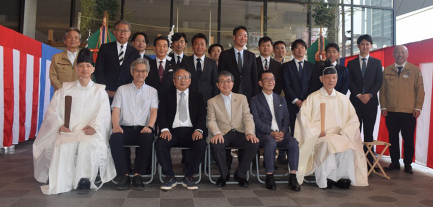 天文館アーケード新築起工式