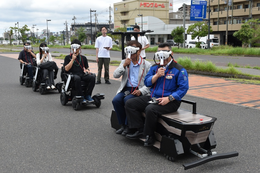 電動モビリティ試乗会／フェスの活性化を／大成建設鹿児島営業所