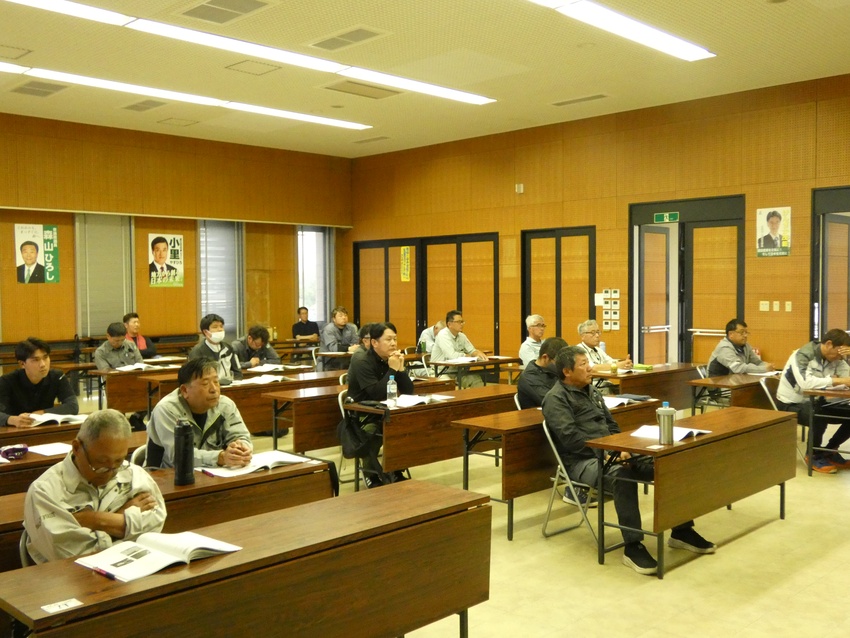 斜面点検者安全教育(加治木・栗野)/情報共有し労災防止を