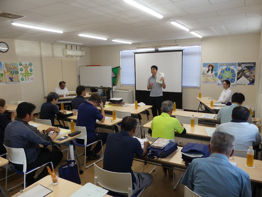 建災防、全国安全週間説明会/大根占分会
