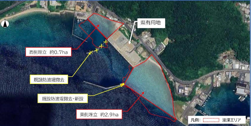 古仁屋港 東側工区発注へ/工事規模100~200億/熊防、輸送・補給拠点整備