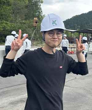 輝け若人／鹿児島大学大学院　理工学研究科工学専攻海洋土木工学プログラム２年　山下　愛斗さん／一翼を担う技術者に