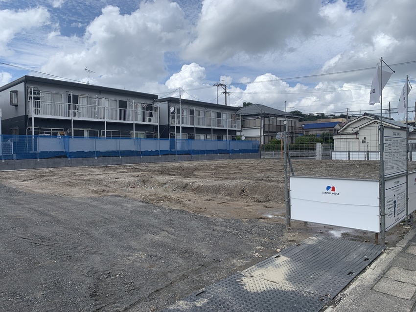 東谷山に共同住宅新築／設計・施工は積水ハウス／Ｓ造３Ｆ８１６㎡