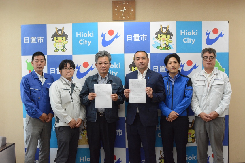 永山市長を表敬訪問／使命果たすため／日置市電気工事組合