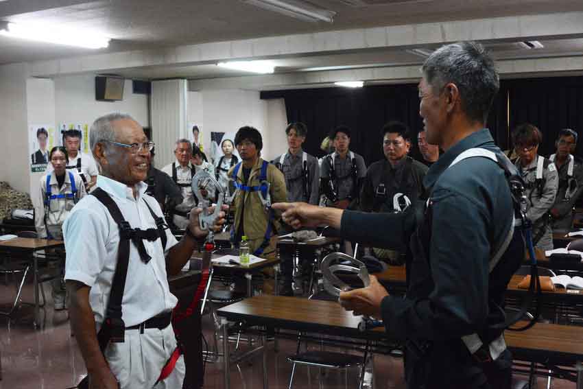 フルハーネス教育(加世田、指宿)/適切な使用方法学ぶ/建災防県支部