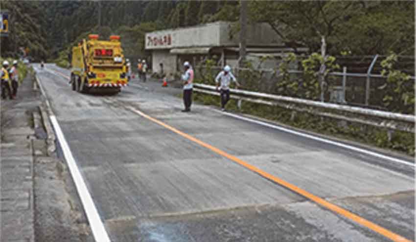 鹿児島国道 鹿児島市の国道3号/路面下の空洞を復旧/吉丸組・五月産業JV等