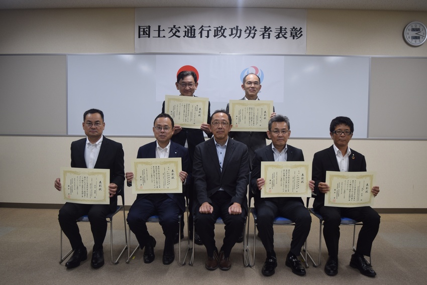 国交行政功労表彰／事業推進に一層の連携を／鹿児島港湾・空港