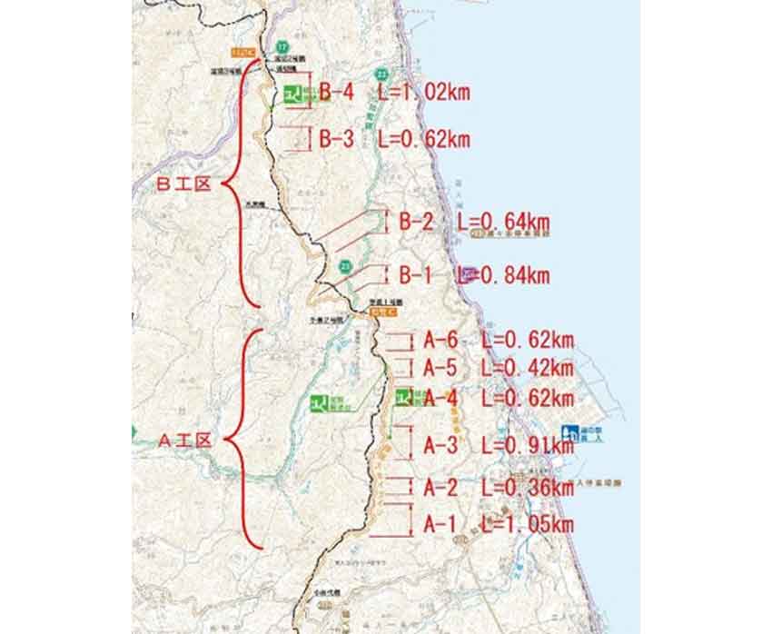 県道路公社発注見通し（第２回）／線形改良は新たな工区へ／２号橋上部工は３億以上