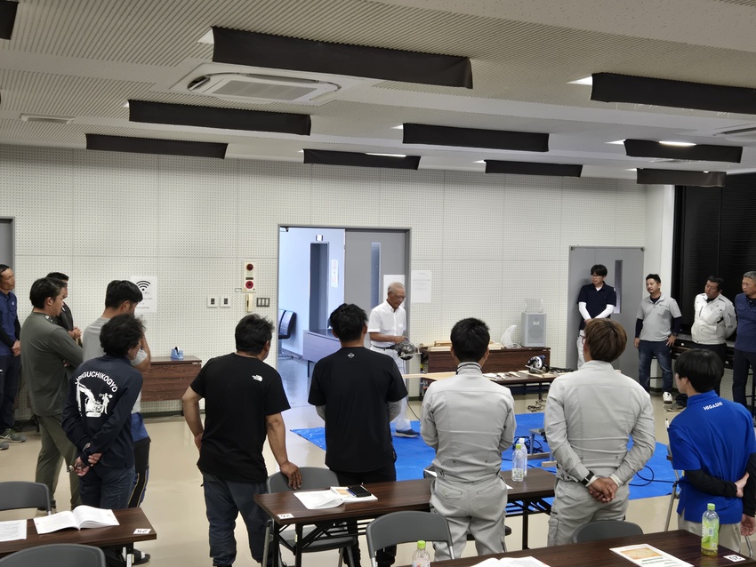 丸のこ作業者教育(種子島)