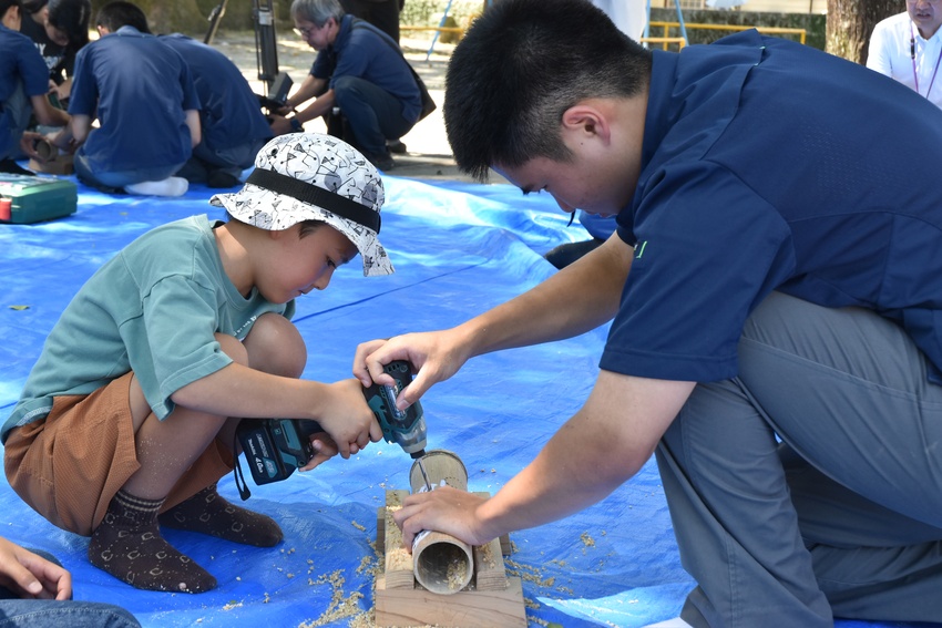 竹灯籠で冥福祈る／８・６水害を忘れない／下伊敷栄門町内会