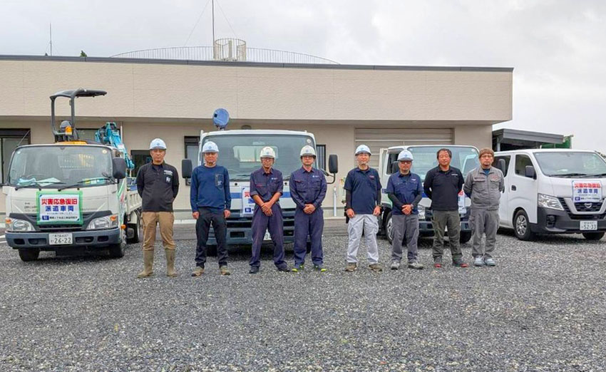鹿屋・上下水道部、水道工協組／ライフライン応急復旧に／熊本地震支援