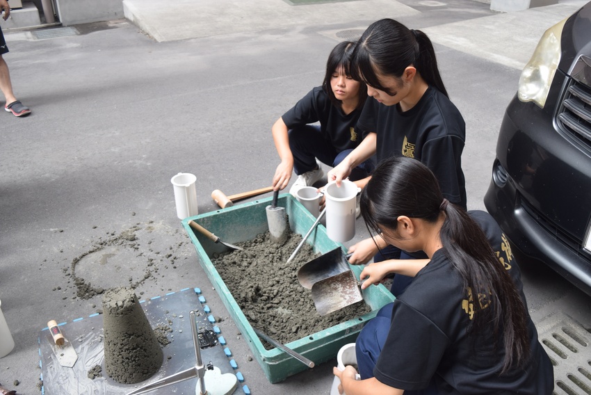 コンクリート甲子園/灰を活用し、予選挑む/鹿児島工業高校