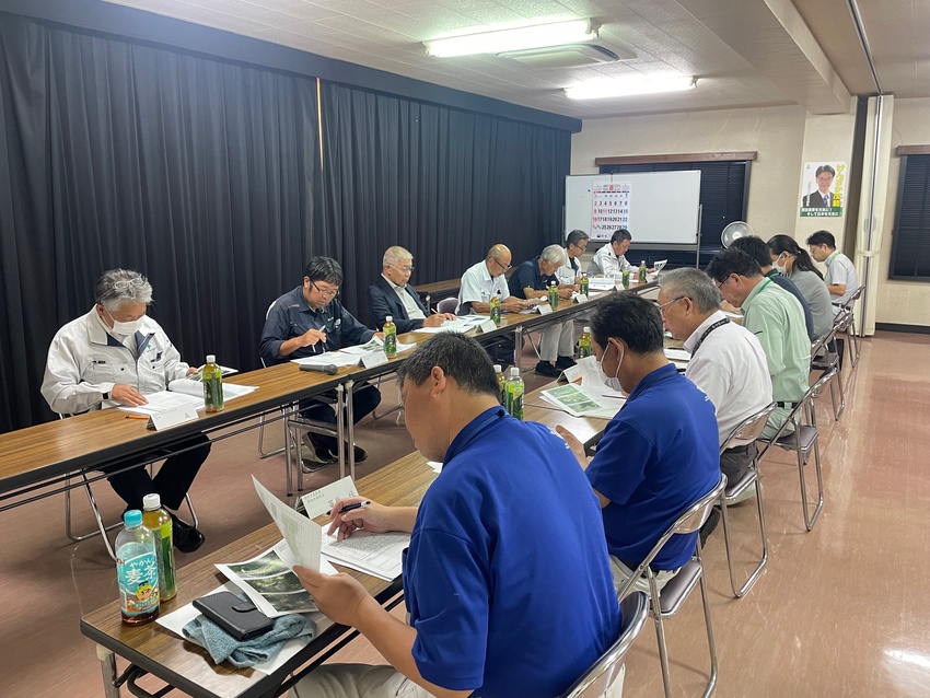 県森林土木協会加世田支部／パトロール報告会／危険箇所を共有