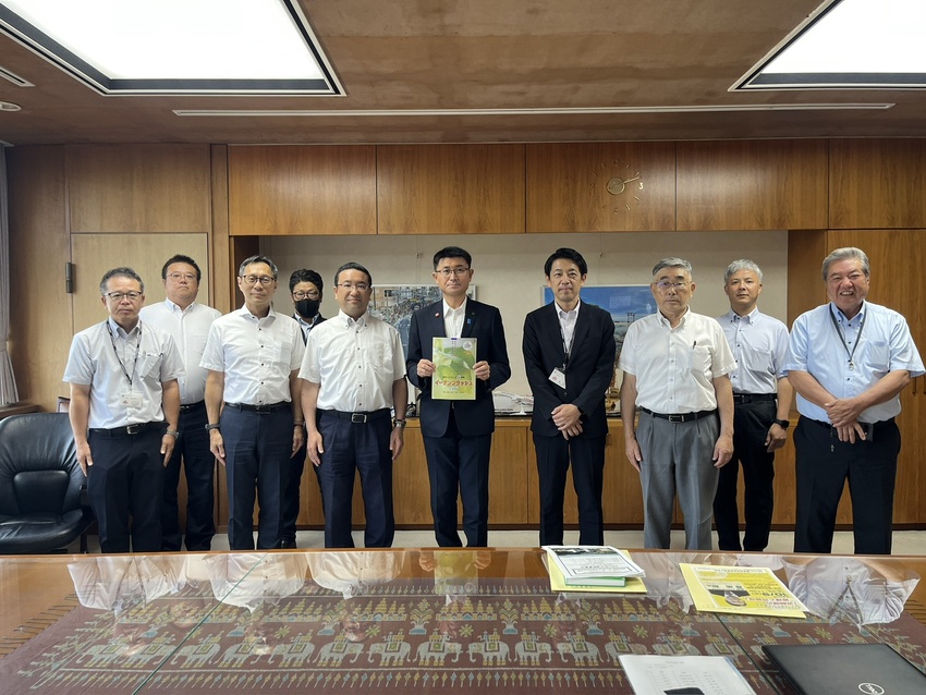 鹿屋市に要望活動／ウイルス感染対策へ活用／光触媒施工協