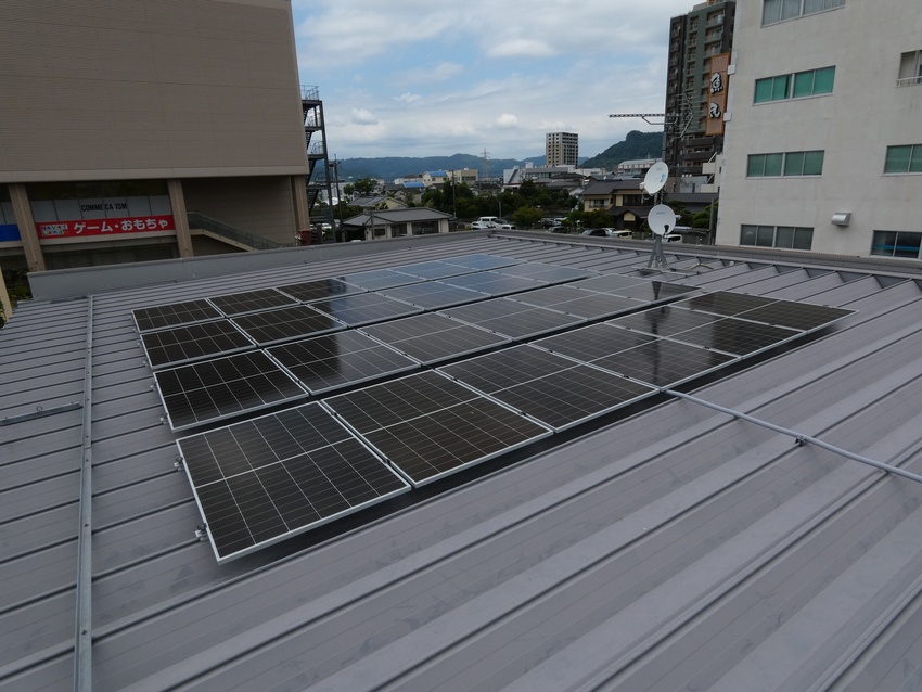 大和電機で太陽光パネル設置/環境配慮の企業活動/宮崎太陽銀行国分支店