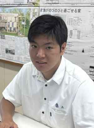 輝け若人／鹿屋工業高校建築科３年　金田　隼人さん／将来のために