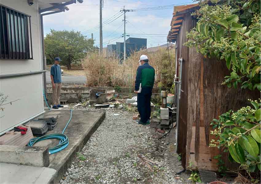 熊本地震支援／県地質調査業協会／八代市で井戸調査