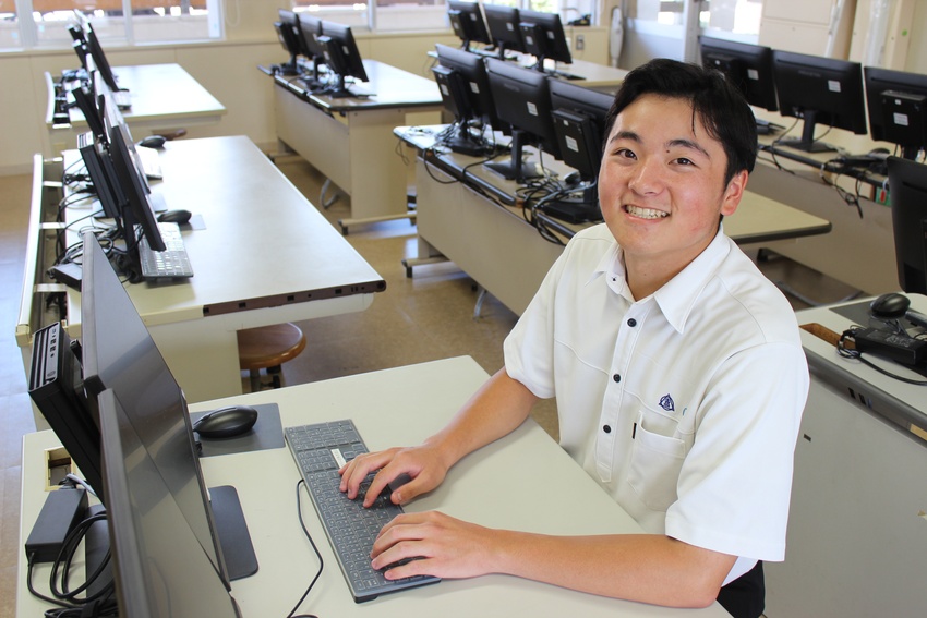 輝け若人／鹿屋工業高校土木科３年　中園蒼士（そうし）さん／学びを仕事へ