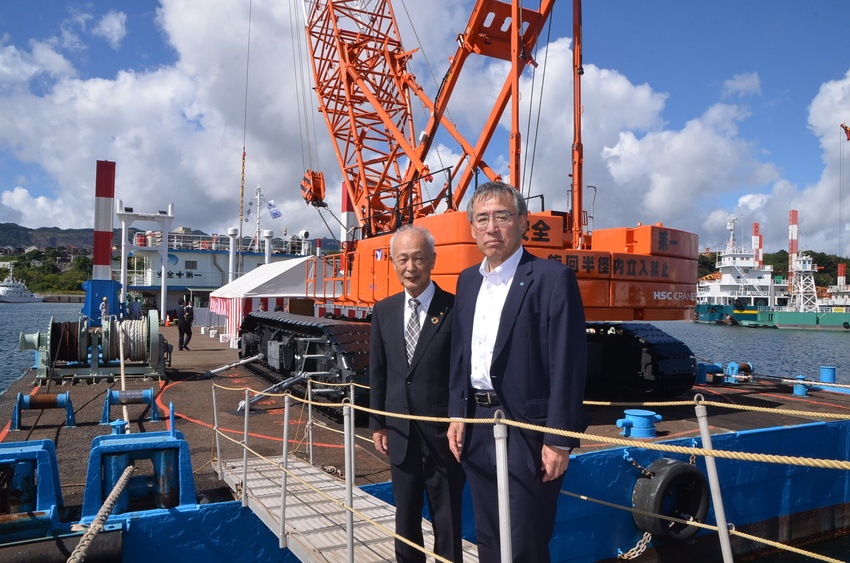 米盛建設の第18庄運丸 /新たな航海へ機材一新 /クレーンは能力アップ