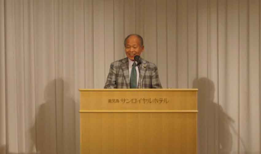 鈴木宗男氏が講演/信念持って筋通す/鹿住協例会